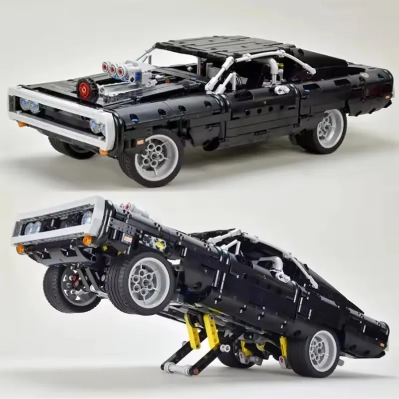 Model Kit Dodge Charger - 1077PCS Technical Car Dodged Charger Racing