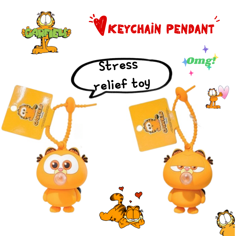 Model Kit Car - New Garfield doll car keychain pendant