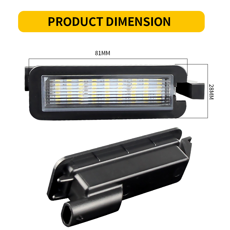 Model Kit Dodge Charger - 2PCS LED Number License Plate Light