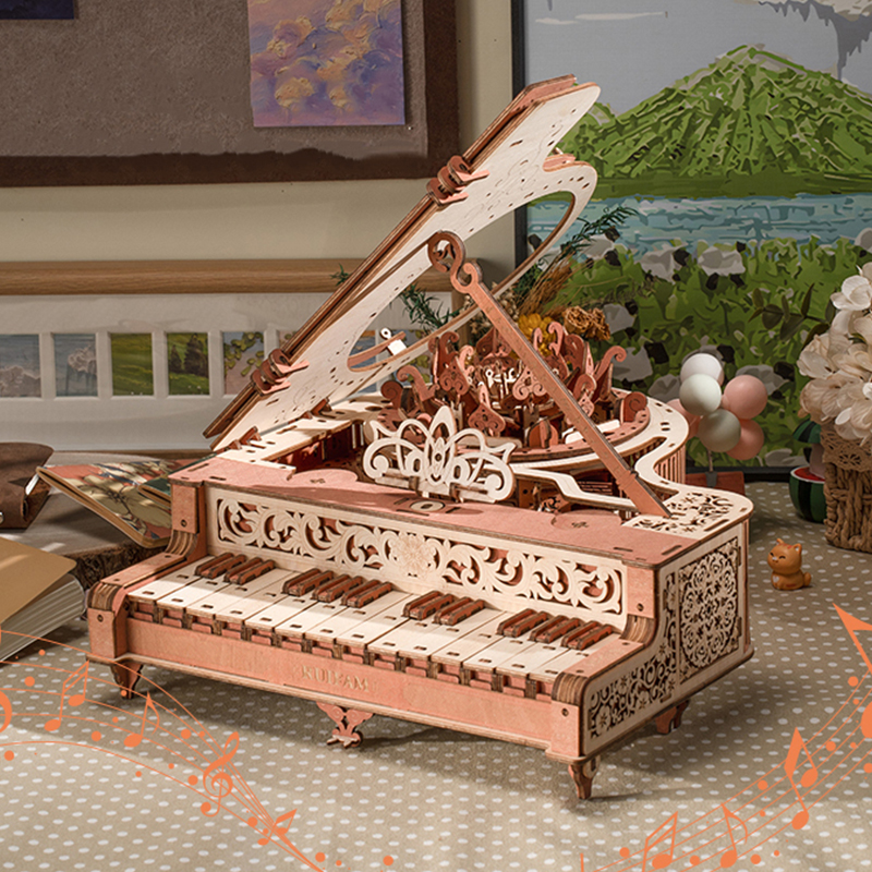 Model Kit Wood - NEW DIY 3D Wooden Puzzle Mini