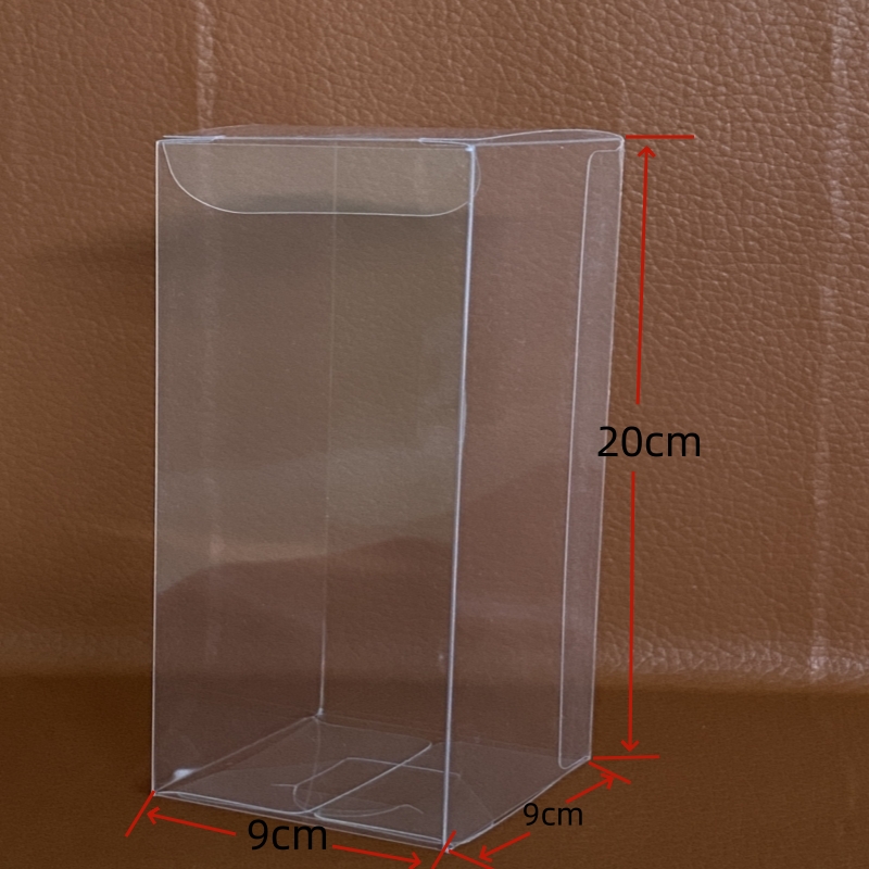 Model Kit Display - 50pcs 9X9X20cm（3.54X3.54X7.87inch) Clear Plastic PET Foldable