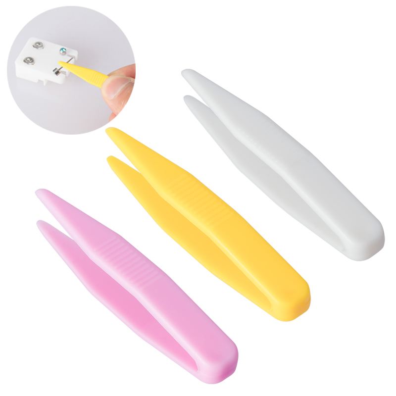 Model Kit Tweezers - 10pcs Plastic Beads Tweezer for Model