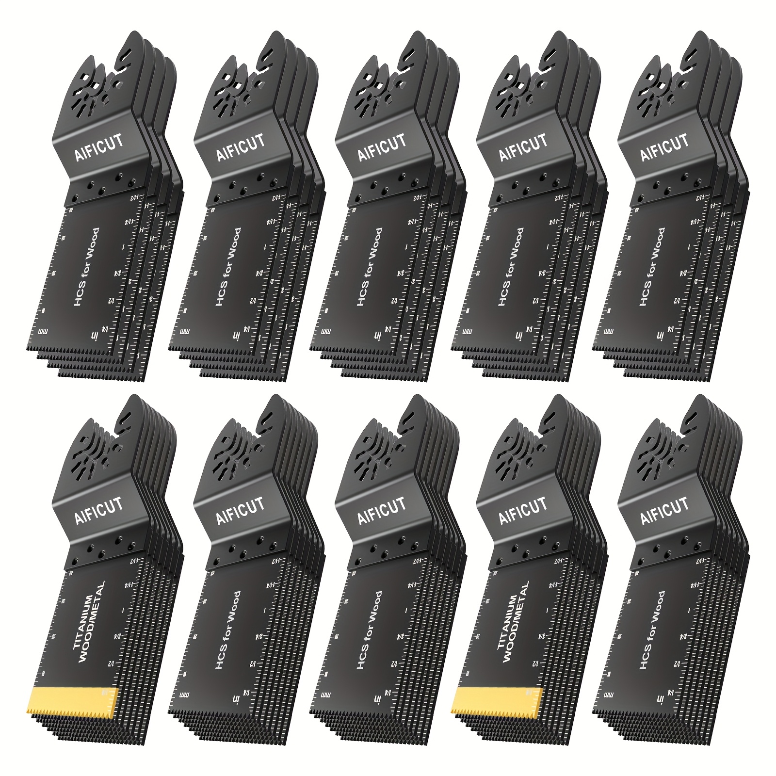 Model Kit Wood - AIFICUT 55pcs Oscillating Saw Blades, Universal