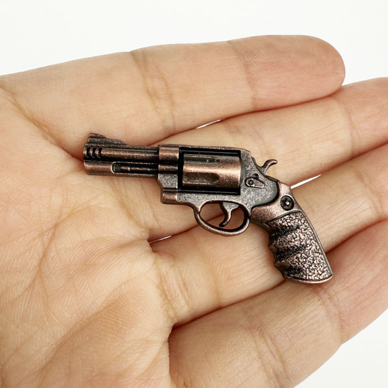 Model Kit Revolver - Dollhouse Revolver Gun Model Metal Pistol