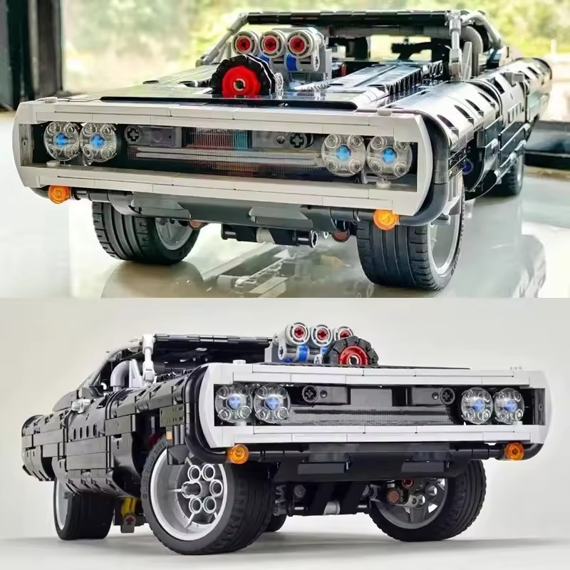 1077PCS Technical Car Dodged C - Model Kit Dodge Charger incelemesi ve fiyatı