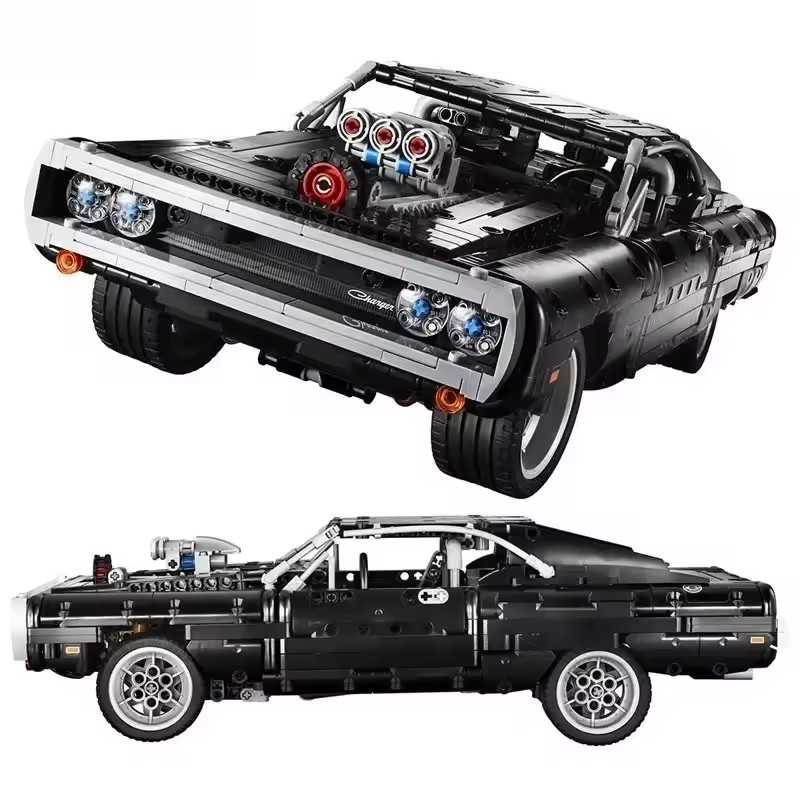 1077PCS Technical Car Dodged C - Model Kit Dodge Charger incelemesi ve fiyatı