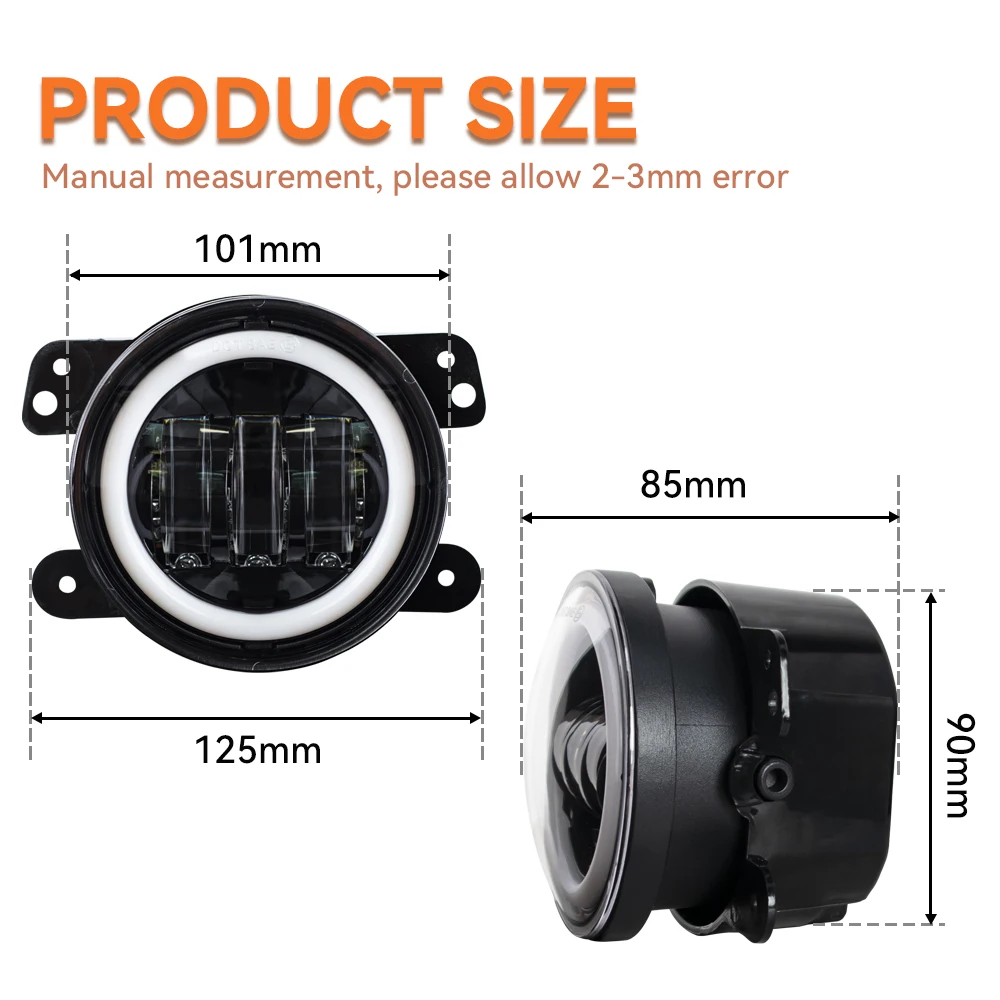 4 inch Round LED Front Driving - Model Kit Dodge Charger incelemesi ve fiyatı