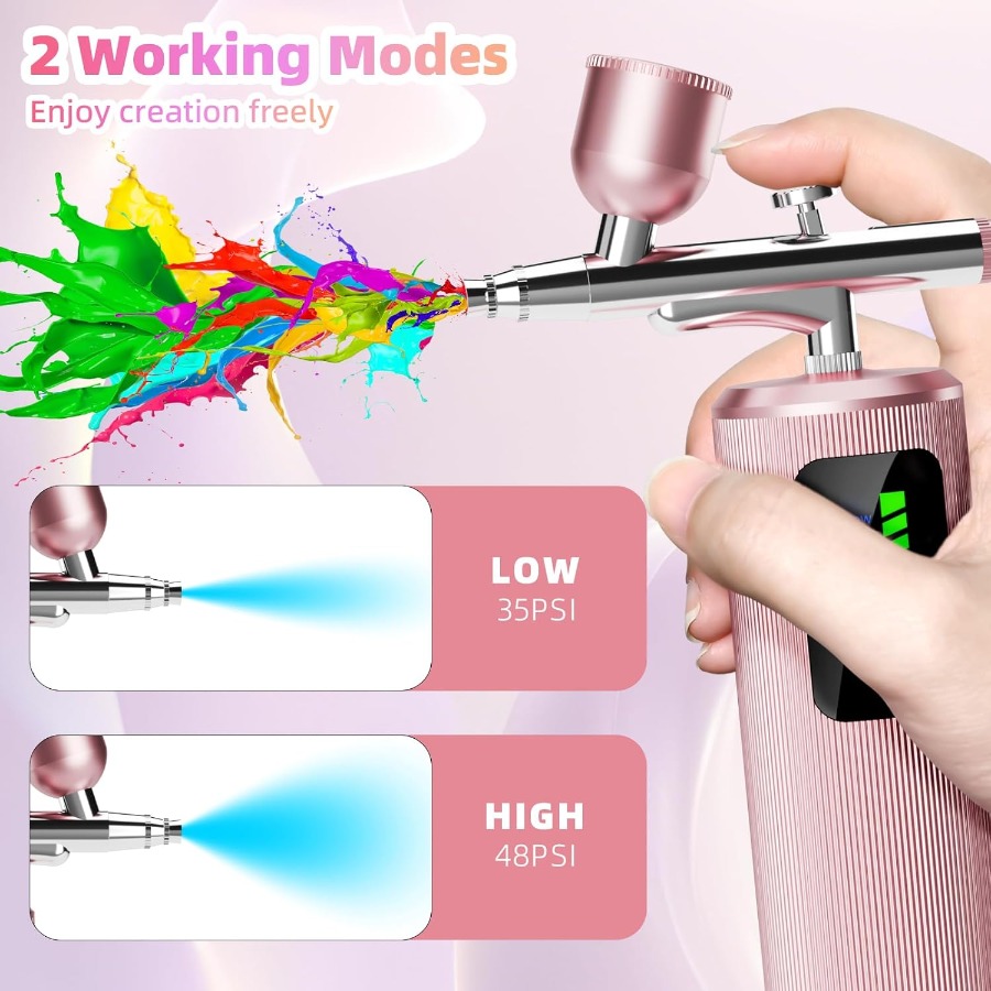Airbrush Kit with Compressor 4 - Airbrush Compressor Kit incelemesi ve fiyatı