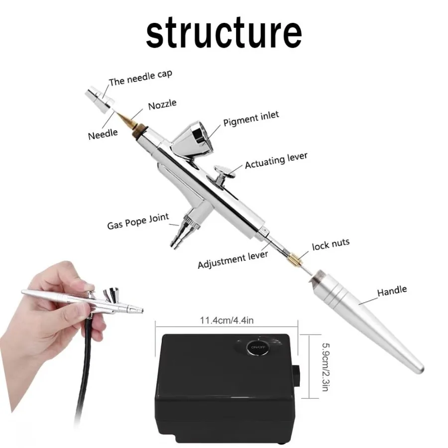 Airbrush Makeup Machine Kit wi - Airbrush Compressor Kit incelemesi ve fiyatı