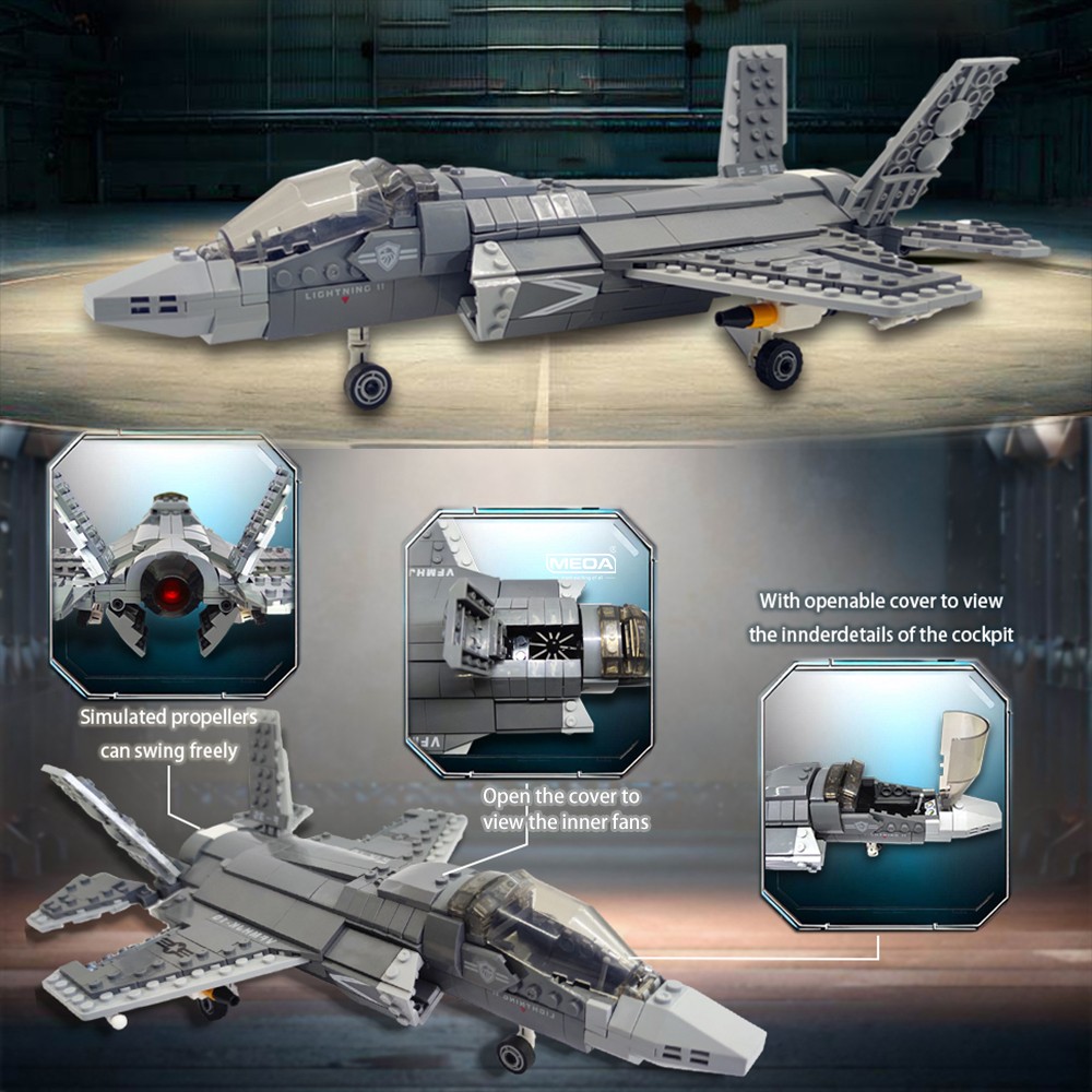 646pcs F-35 Lightning II Plane - Model Kit Ww2 incelemesi ve fiyatı