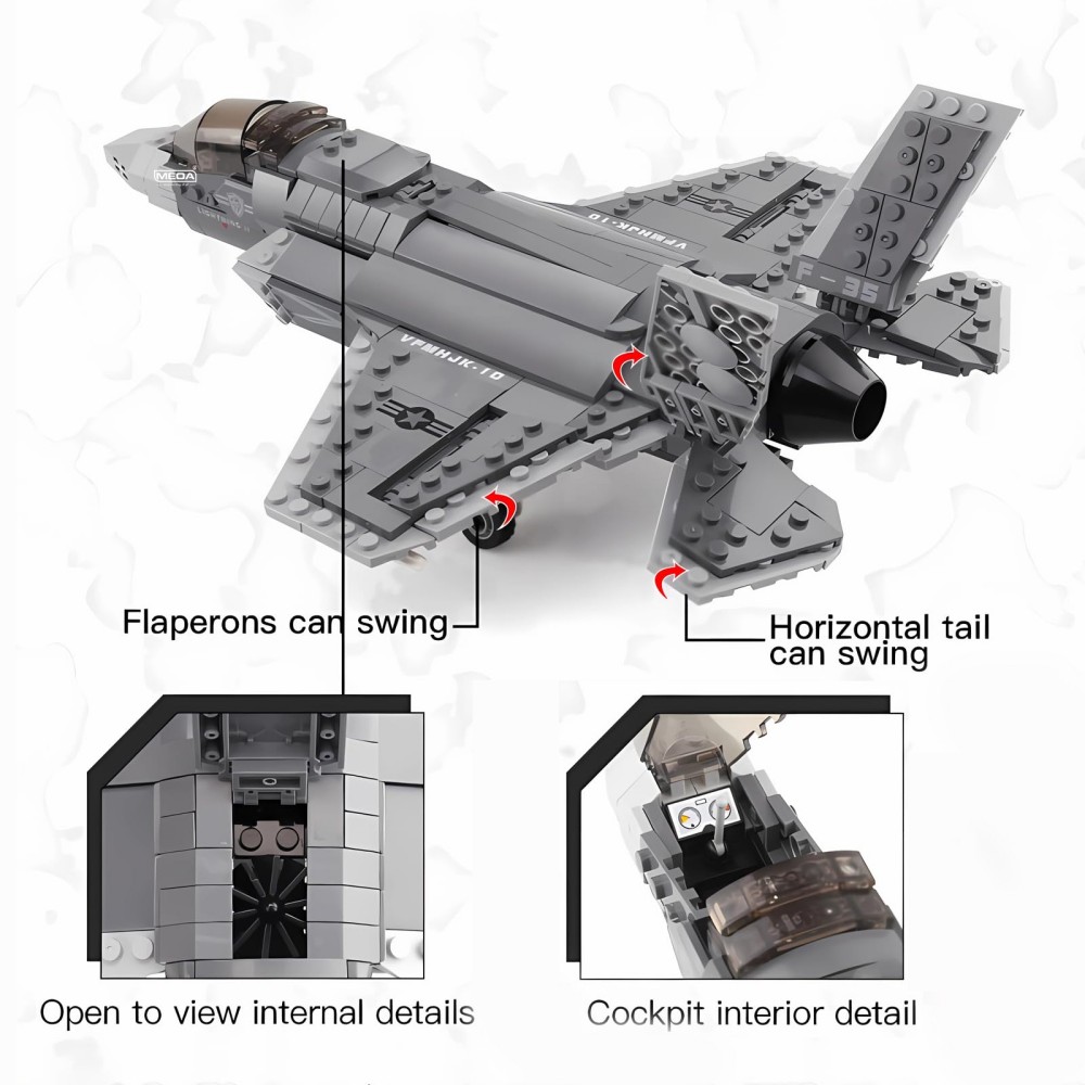 646pcs F-35 Lightning II Plane - Model Kit Ww2 incelemesi ve fiyatı