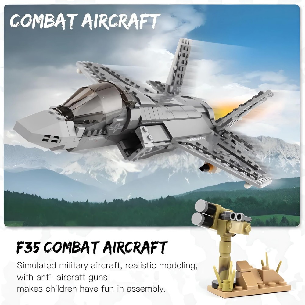 646pcs F-35 Lightning II Plane - Model Kit Ww2 incelemesi ve fiyatı