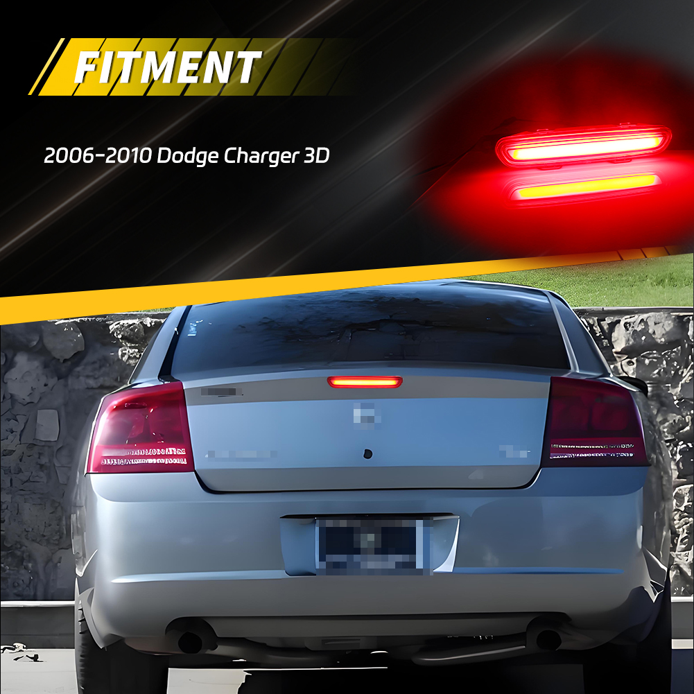 1Pcs Rear Bumper Tail Light 3r - Model Kit Dodge Charger incelemesi ve fiyatı