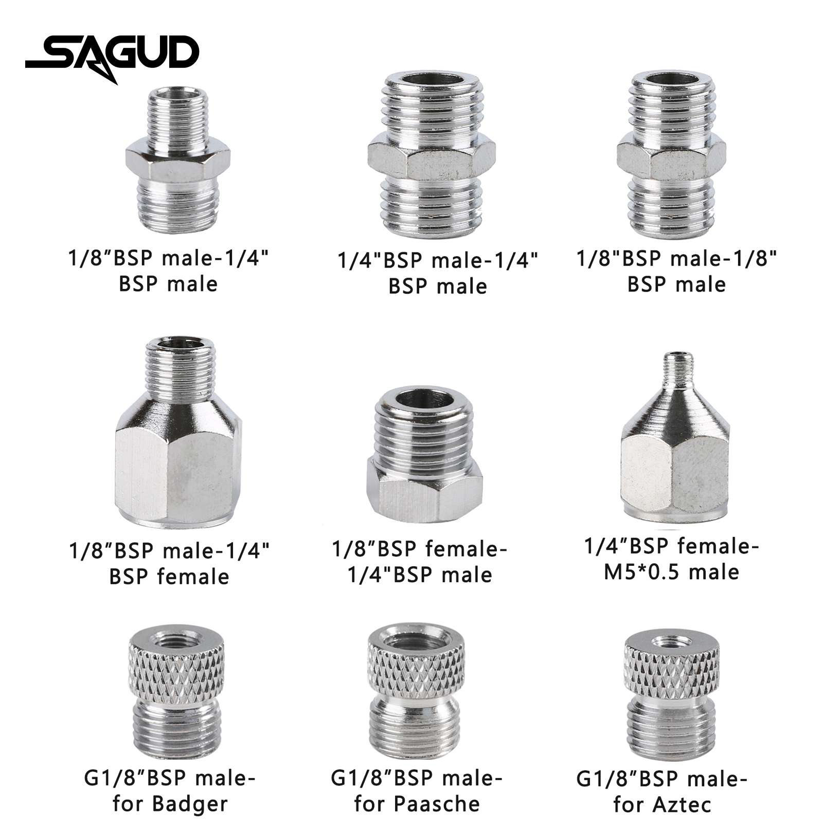 SAUGD 9PCS/Set Airbrush Adapto - Airbrush Compressor Kit incelemesi ve fiyatı
