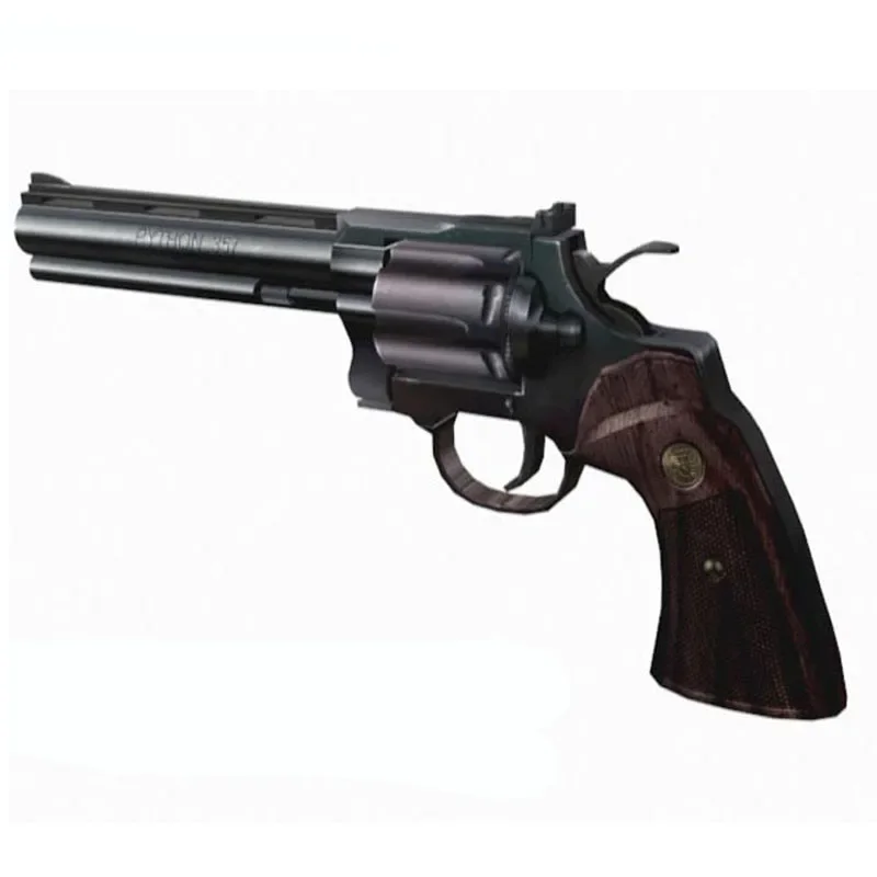 1:1 Revolver Python Gun 3D Pap - Model Kit Revolver incelemesi ve fiyatı