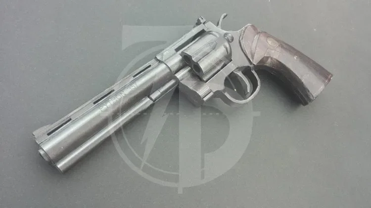 1:1 Revolver Python Gun 3D Pap - Model Kit Revolver incelemesi ve fiyatı