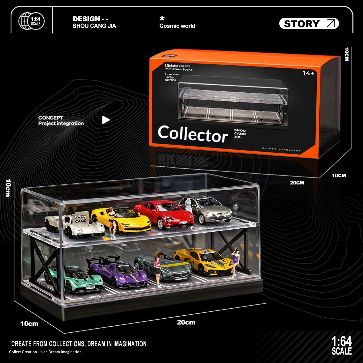Collector 1:64 Scale Two-Story - Model Kit Display incelemesi ve fiyatı