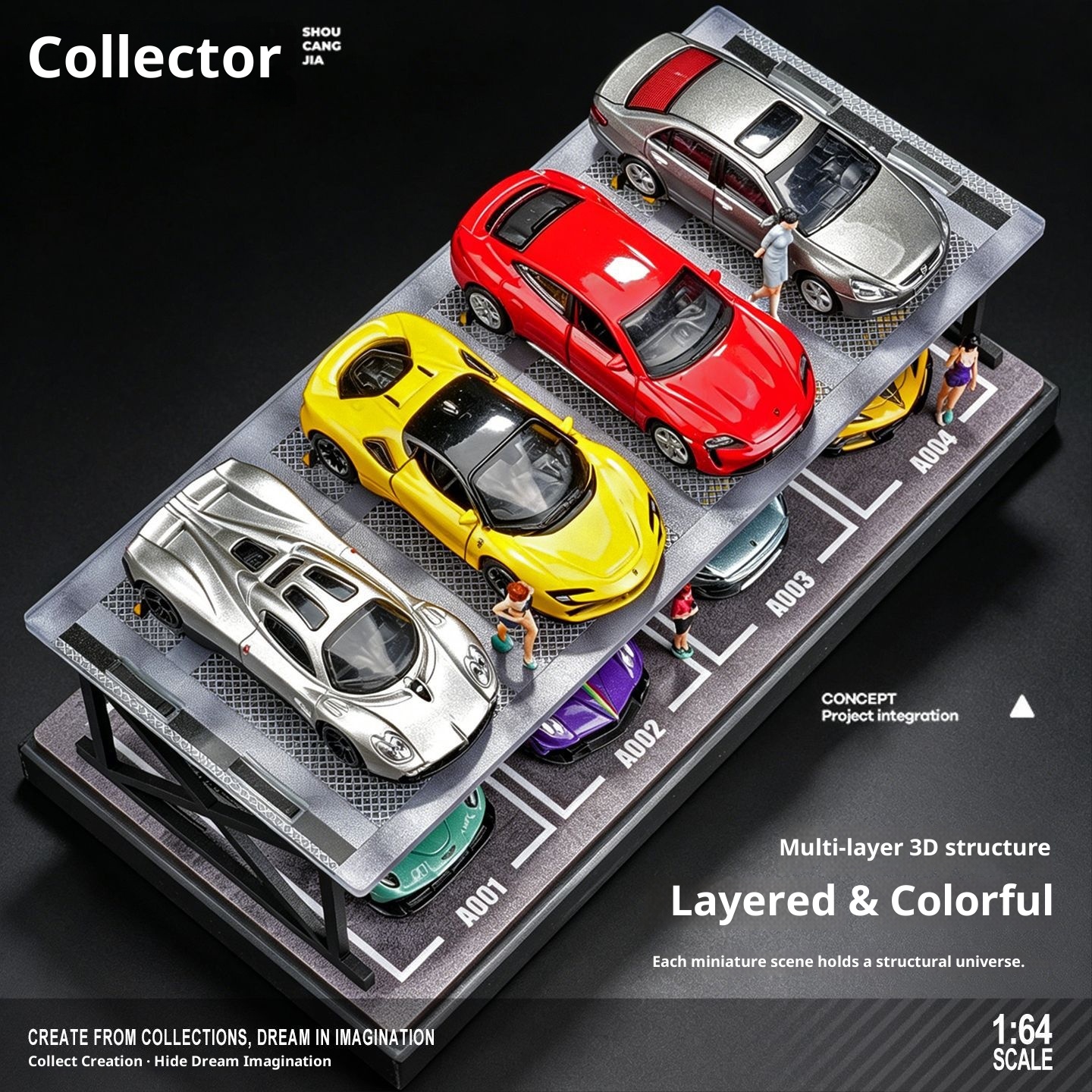 Collector 1:64 Scale Two-Story - Model Kit Display incelemesi ve fiyatı