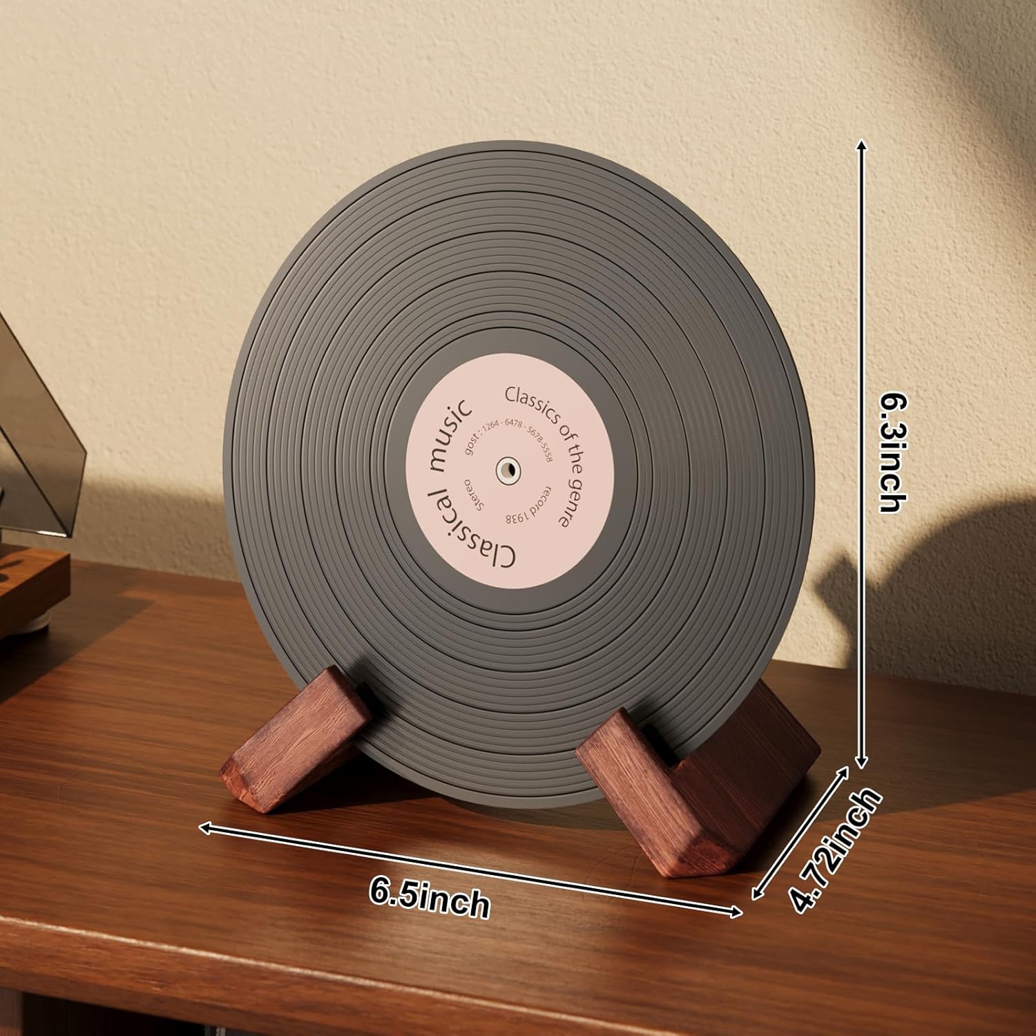 Single Wood Vinyl Record Stand - Model Kit Display incelemesi ve fiyatı