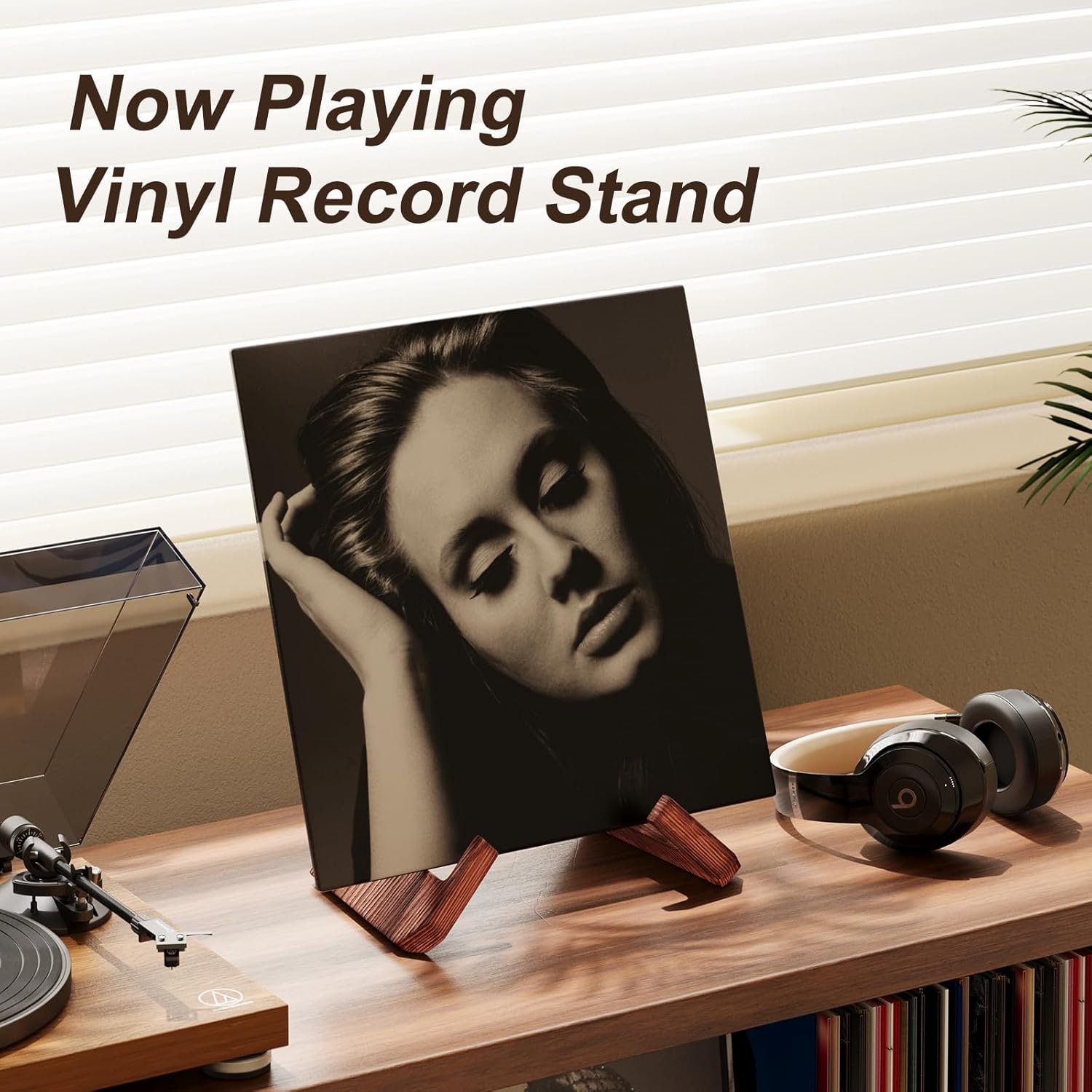 Single Wood Vinyl Record Stand - Model Kit Display incelemesi ve fiyatı