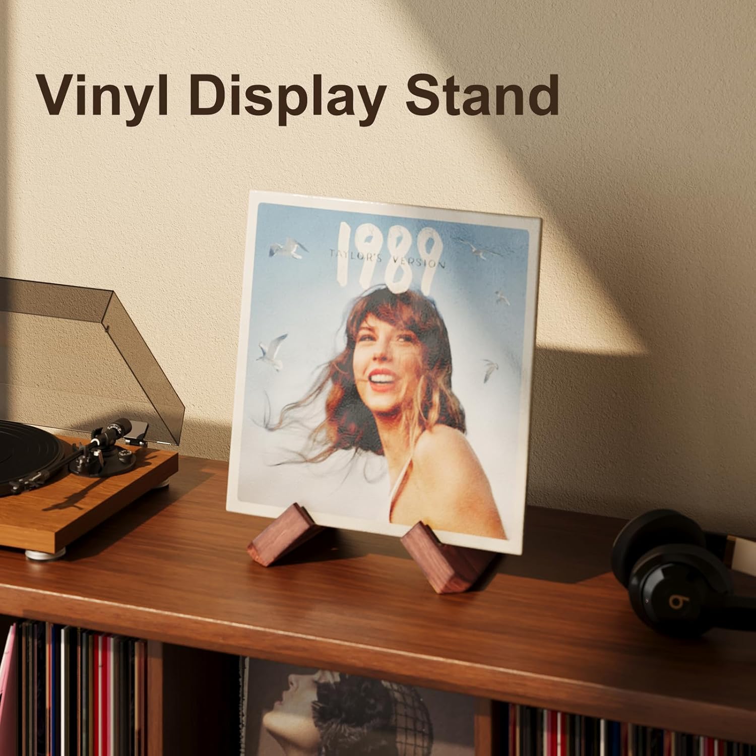 Single Wood Vinyl Record Stand - Model Kit Display incelemesi ve fiyatı