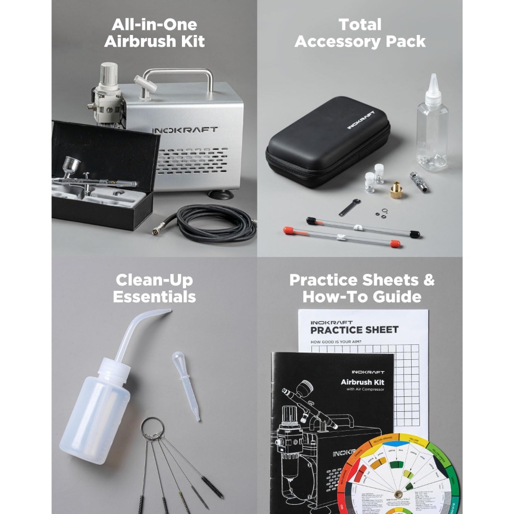 Airbrush Kit with Air Compress - Airbrush Compressor Kit incelemesi ve fiyatı