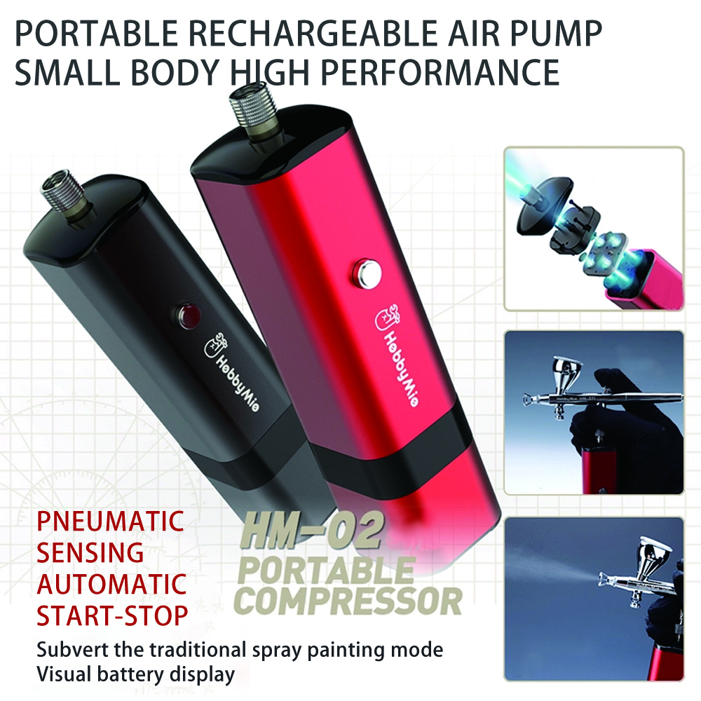 HM-02 Handheld Portable Compre - Airbrush Compressor Kit incelemesi ve fiyatı