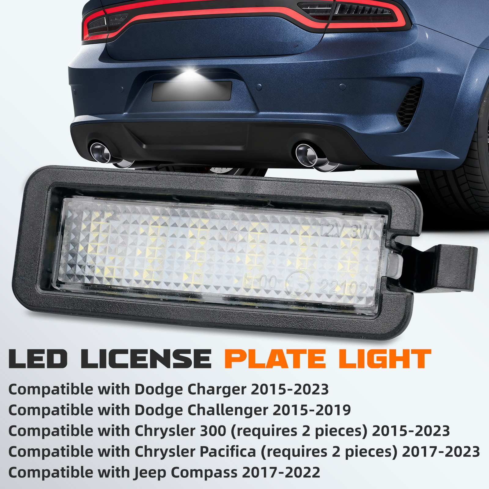 LED License Plate Light For Do - Model Kit Dodge Charger incelemesi ve fiyatı