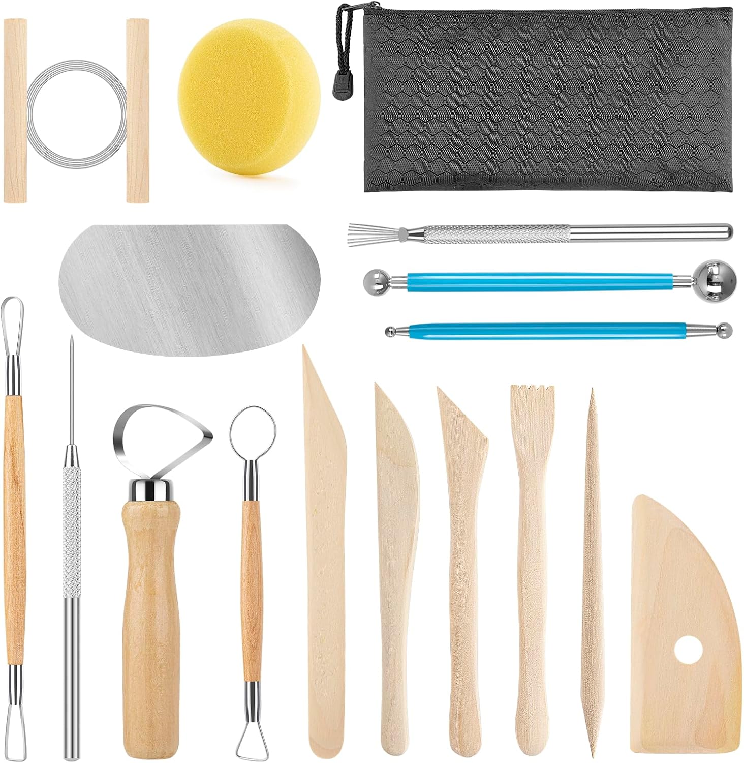 Pottery Tool Kit, 17pcs Polyme - Model Kit Wood incelemesi ve fiyatı