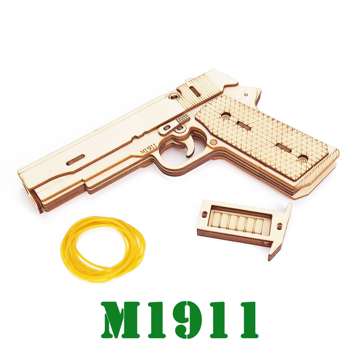 Wooden Pistol Model Kit DIY Bu - Model Kit Revolver incelemesi ve fiyatı