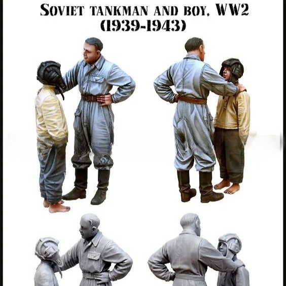 1/35 Scale Soviet Tankman and  - Model Kit Ww2 incelemesi ve fiyatı