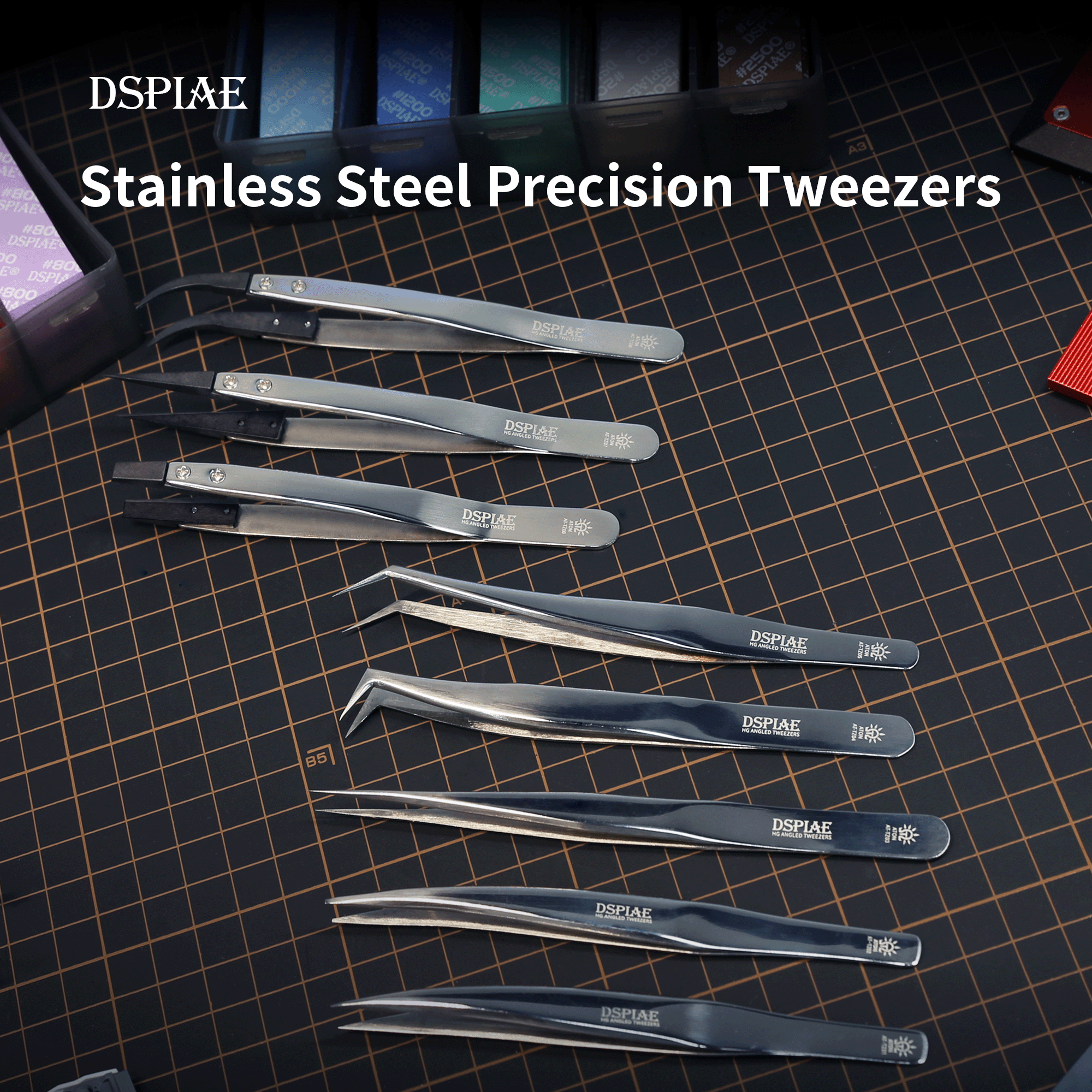 DSPIAE AT-TZ01~08 Stainless St - Model Kit Tweezers incelemesi ve fiyatı