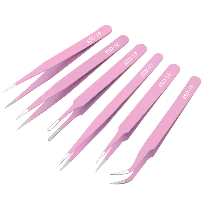 6PCs ESD Anti-Static Stainless - Model Kit Tweezers incelemesi ve fiyatı