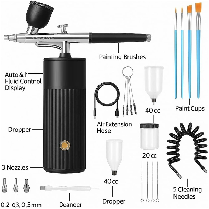 ABAE-Cordless Airbrush Set, Re - Airbrush Compressor Kit incelemesi ve fiyatı