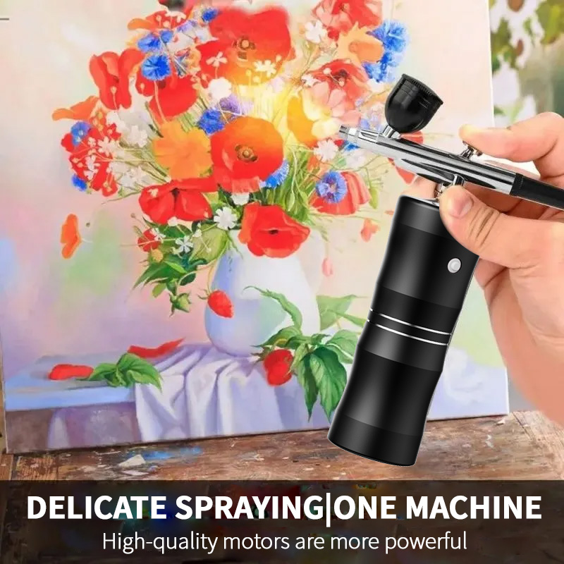 Oxygen Spray Mini Air Compress - Airbrush Compressor Kit incelemesi ve fiyatı