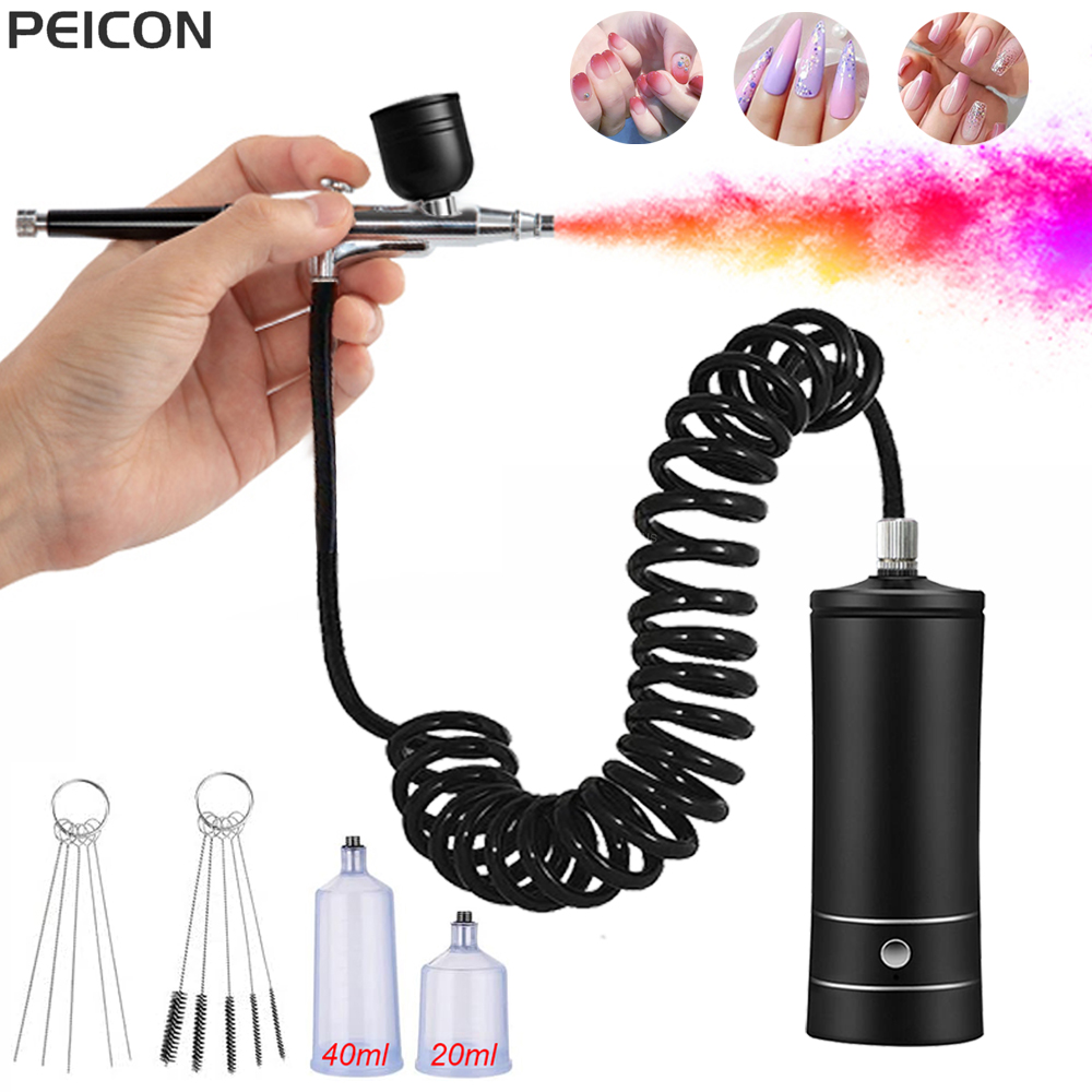 Airbrush Nail with Compressor  - Airbrush Compressor Kit incelemesi ve fiyatı